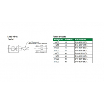 Comatrol coil 10VDC 16W fi15.8